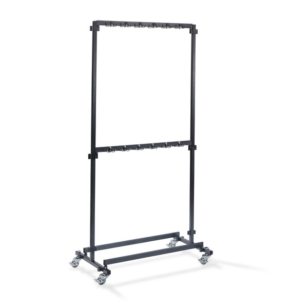Veba Nordic - Garderobe rek klein - met 48 haken - 100x60x200 cm | Hammerite silver | 100x60x200(H)cm | C10005