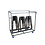 Veba Trolley Crossback/Napoleon/Tiffany - voor maximaal 27 stoelen | Hammerite Silver | 160x83x149(H)cm | T91900