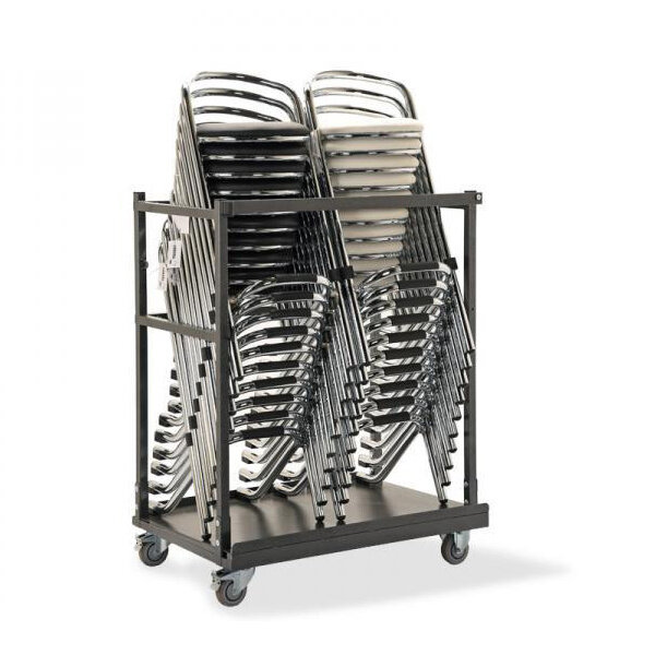 Veba Trolley Universal - voor stapelbare stoelen and tafels | Hammerite Silver | 105x61x126(H)cm | T91100