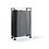 Veba Trolley Budget klapstoelen - voor 50 stuks | Hammerite Silver | 113x47x180(H)cm | T90200