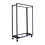 Veba Trolley Budget klapstoelen - voor 50 stuks | Hammerite Silver | 113x47x180(H)cm | T90200