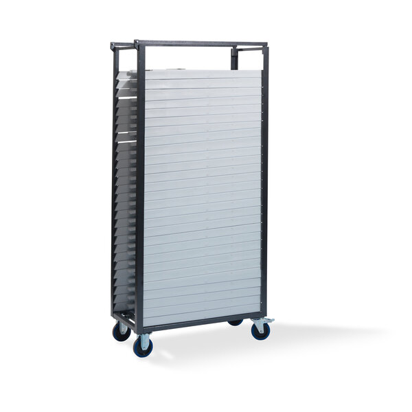 Veba Trolley Klapstoel wedding chair - voor 30 stuks | Hammerite Silver | 93x47x195(H)cm | T90400