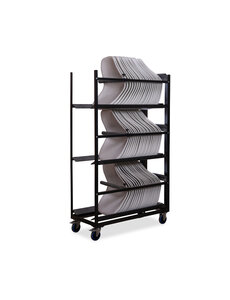 Veba Trolley Keeve zitting zonder armleuning - voor 60 stuks | Hammerite | 120.5x53.5x195(H)cm | T92010