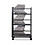 Veba Trolley Keeve zitting zonder armleuning - voor 60 stuks | Hammerite | 120.5x53.5x195(H)cm | T92010