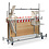 Veba Trolley voor marktkramen - gemaakt van gegalvaniseerd staal - voor 5 stuks | Hammerite | 241.5x72x198(H)cm | T91500