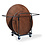 Veba Trolley voor 8 ronde klaptafels | Hammerite Silver | 80x75x124(H)cm | T90500