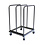 Veba Trolley voor 8 ronde klaptafels | Hammerite Silver | 80x75x124(H)cm | T90500