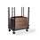 Veba Trolley voor rechthoekige klaptafels - verstelbaar | Hammerite Silver | 126-208x84-100x168(H)cm | T90700