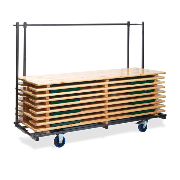 Veba Trolley Biersets - regular - voor 10 stuks | Hammerite Silver | 230x59-89x170(H)cm | T90800