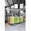 Veba Trolley Biersets - regular - voor 10 stuks | Hammerite Silver | 230x59-89x170(H)cm | T90800
