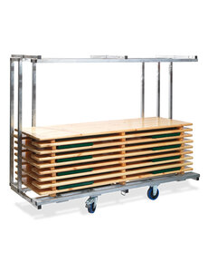 Veba Trolley Biersets - professional - voor 10 stuks | Silver | 231.5x59-89x180.5(H)cm | T90810