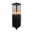 Veba Zarco - Verrijdbare terrasheater | Zwart | 45x156x45(H)cm | 161511