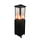 Veba Zarco - Verrijdbare terrasheater | Zwart | 45x156x45(H)cm | 161511