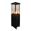Veba Zarco - Verrijdbare terrasheater | Zwart | 45x156x45(H)cm | 161511