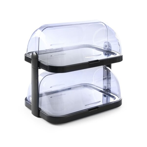 Hendi Koeldisplay met rolltop | dubbel | HENDI | Donkergrijs | 440x320x(H)440mm