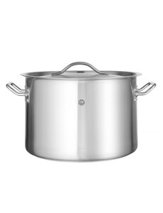 Hendi Kookpan middel - met deksel | HENDI | Budget Line | 14L | ⌀300x(H)200mm