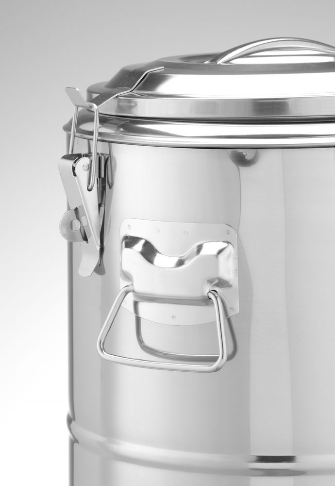 Hendi Geïsoleerde draagbare container | HENDI | Kitchen Line | 19L | Zilver | ⌀350x(H)400mm, foto 4 van 5