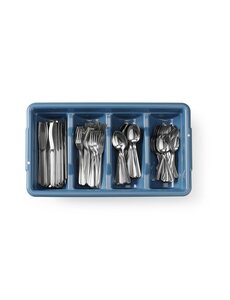 Hendi Bestekset met bestekbak | HENDI | Blauw | 525x300x(H)95mm | Rechthoekig