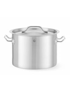 Hendi Kookpan middel - met deksel | HENDI | Budget Line | 9L | ⌀250x(H)180mm