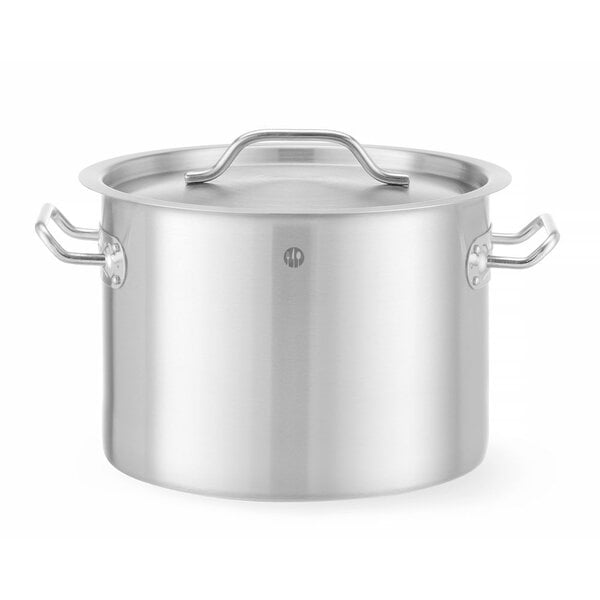 Hendi Kookpan middel - met deksel | HENDI | Budget Line | 9L | ⌀250x(H)180mm