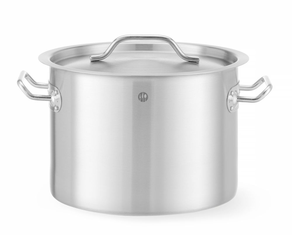 Hendi Kookpan middel - met deksel | HENDI | Budget Line | 9L | ⌀250x(H)180mm