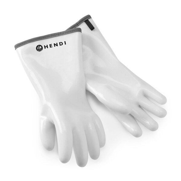 Hendi Handschoenen met siliconencoating | HENDI | Wit | 2 st. | (L)330mm
