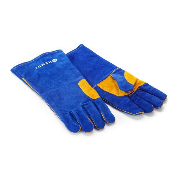 Hendi Hittebestendige handschoenen | leer | HENDI | Blauw | 2 st. | (L)410mm