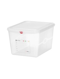 Hendi GN 1/2 container | polypropyleen | HENDI | 12,5L | Transparant | 325x265x(H)200mm | Rechthoekig