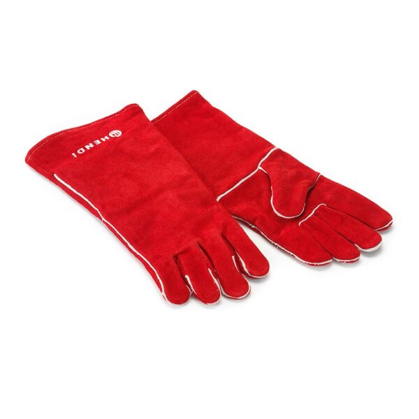 Hendi Hittebestendige handschoenen | leer | HENDI | Rood | 2 st. | (L)410mm