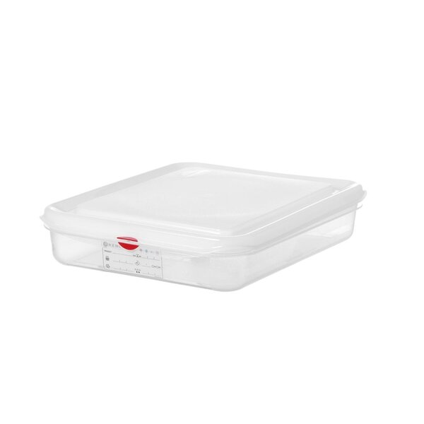Hendi GN 1/2 container | polypropyleen | HENDI  4L | Transparant | 325x265x(H)65mm | Rechthoekig