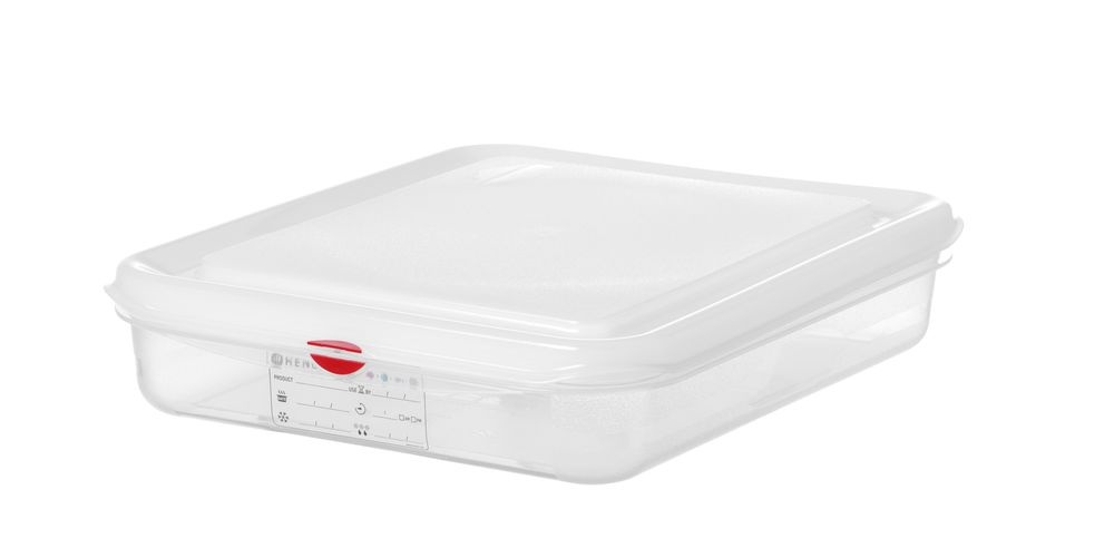 Hendi GN 1/2 container | polypropyleen | HENDI 4L | Transparant | 325x265x(H)65mm | Rechthoekig