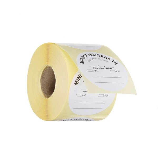 Hendi Voedselveiligheidsstickers | multifunctioneel | eenvoudig verwijderbaar | “GEBRUIKEN TOT” | HENDI | Wit | 500 st. | ⌀50mm