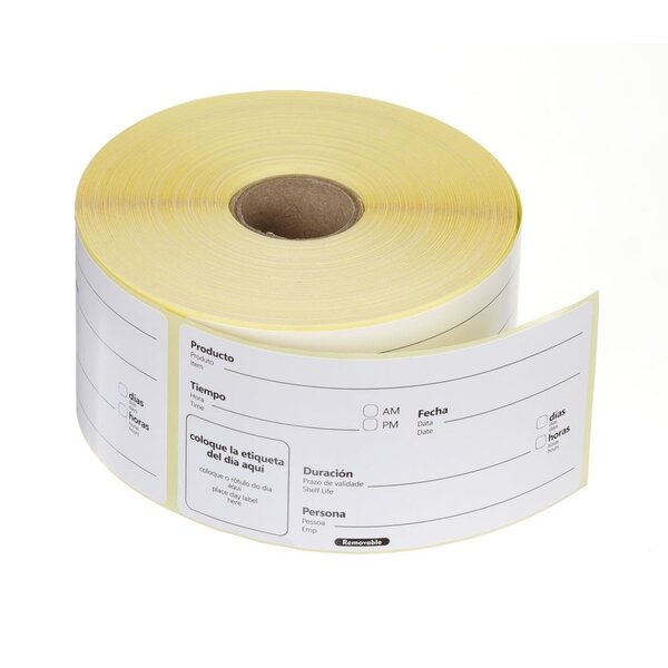 Hendi Houdbaarheidsstickers | multifunctioneel | eenvoudig te verwijderen | HENDI | Wit | 500 st. | 100x50mm