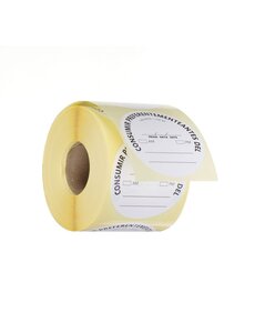Hendi Voedselveiligheidsstickers | multifunctioneel | eenvoudig verwijderbaar | “GEBRUIKEN TOT” | HENDI | Wit | 500 st. | ⌀50mm