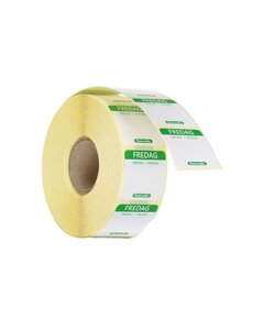 Hendi Voedselveiligheidsstickers | multifunctioneel | eenvoudig verwijderbaar | HENDI | Vrijdag | Groen | 1000 st. | 25x25mm