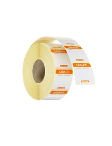 Hendi Voedselveiligheidsstickers | multifunctioneel | eenvoudig verwijderbaar | HENDI | Oranje | 1000 st. | 25x25x(H)mm