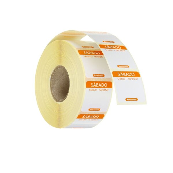 Hendi Voedselveiligheidsstickers | multifunctioneel | eenvoudig verwijderbaar | HENDI | Oranje | 1000 st. | 25x25x(H)mm