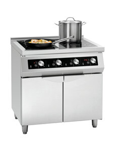 Bartscher Inductiekookplaat met 4 zones Ø260mm. | 2 x 5 kW, 2 x 3,5 kW | 17kW