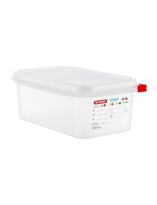 Araven Voedseldoos met deksel 2.8 liter | GN1/4 - 100mm. | 4 stuks