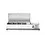 Hendi/Arktic Hendi Opzetkoelvitrine met RVS klapdeksel 4x GN 1/3 | 1205x395xH290 mm