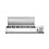 Hendi/Arktic Hendi Opzetkoelvitrine met RVS klapdeksel 6x GN 1/3 | 1405x395xH290 mm.