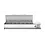 Hendi/Arktic hendi Opzetkoelvitrine met RVS klapdeksel 7x GN 1/3 | 1605x395xH290 mm.
