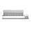 Hendi/Arktic Hendi Opzetkoelvitrine met RVS klapdeksel 8x GN 1/3 | 1805x395xH290 mm.