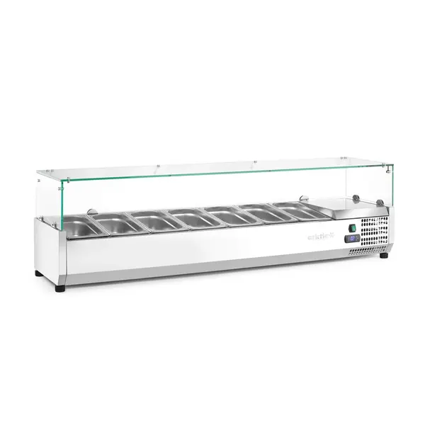 Hendi/Arktic Hendi Opzetkoelvitrine met 7x 1/3 GN | 1605x395xH430mm