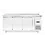 Hendi/Arktic hendi Vrieswerkbank met 3 deuren 420 liter |  1795x700xH850mm