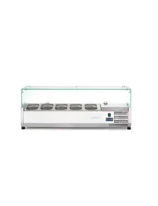 Hendi/Arktic Opzetkoelvitrine met 5x 1/4 GN | 1205x335xH430mm