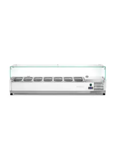 Hendi/Arktic Opzetkoelvitrine met 7x 1/4 GN | 1505x335xH430mm