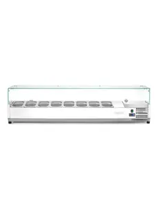 Hendi/Arktic Opzetkoelvitrine met 8x 1/4 GN | 1805x335xH430mm