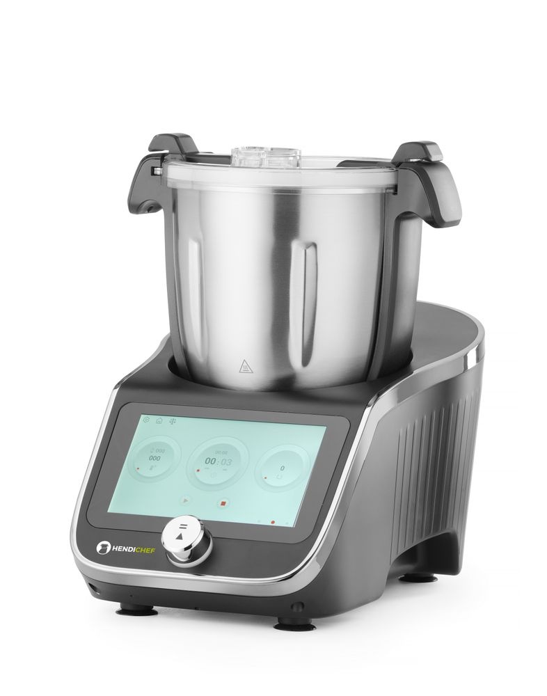Hendi HENDICHEF multifunctionele keukenmachine | Zwart | 1400W | 37°C tot 130°C.