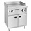 Combisteel Entry 700 Chrome elektrische bakplaat dubbel | 400V / 8.1kW |  B800xD700mm.